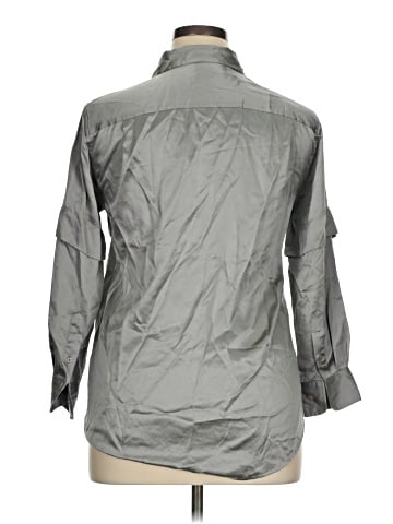 DKNY 3/4 Sleeve Button-Down Shirt (view 2)