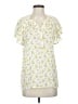 Dylan 100% Rayon Yellow Short Sleeve Blouse Size S - photo 1