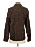 Foxcroft Animal Print Brown Long Sleeve Blouse Size S - photo 2