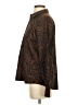 Foxcroft Animal Print Brown Long Sleeve Blouse Size S - photo 5