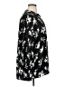 Time and Tru 100% Polyester Floral Black Long Sleeve Blouse Size XL - photo 4