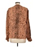 Brochu Walker Animal Print Brown Long Sleeve Blouse Size L - photo 2