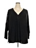 Torrid Black 3/4 Sleeve Blouse Size 3X Plus (3) - photo 1