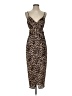 Saylor 100% Polyester Animal Print Brown Cocktail Dress Size S - photo 1