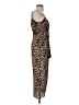 Saylor 100% Polyester Animal Print Brown Cocktail Dress Size S - photo 4