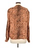 Brochu Walker Animal Print Brown Long Sleeve Blouse Size M - photo 2