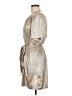 Sabina Musayev 100% Polyester Metallic Silver Cocktail Dress Size XS - photo 5