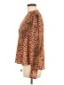 Brochu Walker Animal Print Brown Long Sleeve Blouse Size M - photo 5
