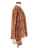 Brochu Walker Animal Print Brown Long Sleeve Blouse Size M - photo 4