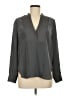 Vince. 100% Silk Gray Long Sleeve Silk Top Size XS - photo 1