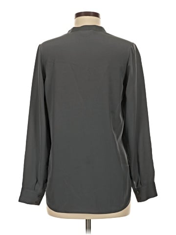 Vince. Long Sleeve Silk Top (view 2)