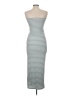 Shein Stripes Gray Casual Dress Size 6 - photo 2