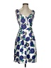 Maison Jules Print Blue Cocktail Dress Size S - photo 1