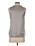 Vince. Silver Sleeveless Silk Top Size XS - photo 2