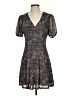 19 Cooper 100% Polyester Print Gray Cocktail Dress Size S - photo 1
