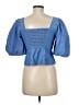 Sandro Blue 3/4 Sleeve Blouse Size Med (2) - photo 2