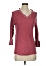 Evy's Tree 100% Rayon Burgundy 3/4 Sleeve Top Size S - photo 1