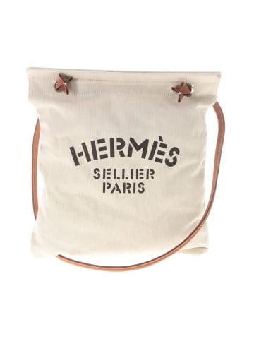 Hermès Herringbone Canvas Toile Aline Grooming Bag (view 1)