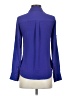 Express 100% Polyester Blue Long Sleeve Blouse Size XS - photo 2