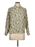 Firenze Animal Print Yellow Ivory Long Sleeve Button-Down Shirt Size EU (IT) 48 / US 12 - photo 1