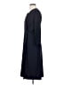 Ann Taylor 100% Polyester Solid Blue Casual Dress Size 2 - photo 5