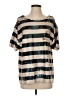 Silence and Noise Metallic Silver Short Sleeve Top Size XS - photo 1
