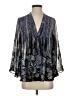 Ark & Co. 100% Polyester Blue 3/4 Sleeve Blouse Size S - photo 1