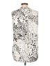 dalia 100% Polyester Animal Print Ivory Sleeveless Blouse Size L - photo 2