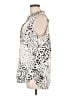 dalia 100% Polyester Animal Print Ivory Sleeveless Blouse Size L - photo 5