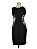 Andrew Marc Graphic Black Cocktail Dress Size 16 - photo 1