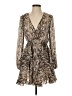 Do & Be 100% Polyester Animal Print Brown Cocktail Dress Size S - photo 1