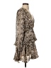 Do & Be 100% Polyester Animal Print Brown Cocktail Dress Size S - photo 4