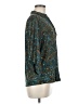 Emily Daniels Paisley Teal 3/4 Sleeve Blouse Size M - photo 4