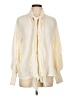 MNG Ivory Long Sleeve Blouse Size 8 - photo 1