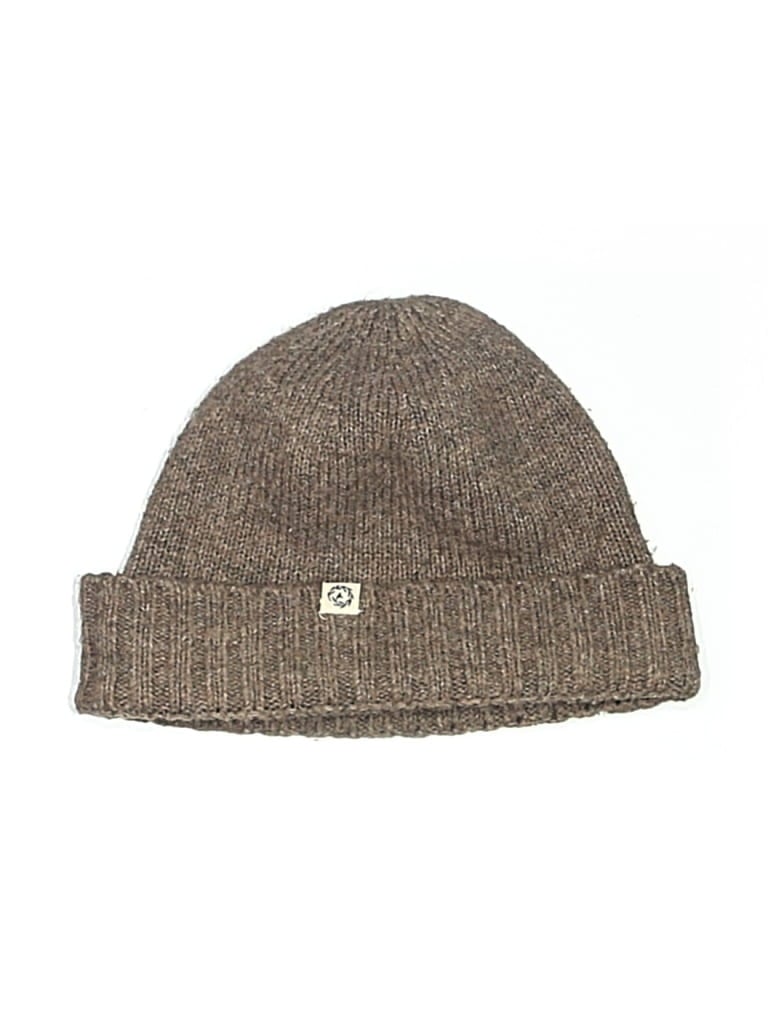 Pre-owned Unbranded Beanie Hat In Tan