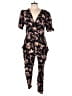 Wild Fable Floral Black Jumpsuit Size XL - photo 1