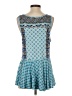 BILA 100% Rayon Blue Casual Dress Size S - photo 2