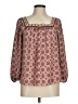 Max Studio 100% Polyester Brown Pink 3/4 Sleeve Blouse Size M - photo 1