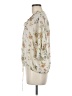 DR2 100% Polyester Floral Ivory 3/4 Sleeve Blouse Size M - photo 5