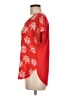 Ann Taylor LOFT 100% Polyester Red Short Sleeve Blouse Size M - photo 5