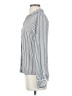Express Outlet Stripes Silver Long Sleeve Blouse Size XS - photo 5