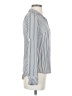 Express Outlet Stripes Silver Long Sleeve Blouse Size XS - photo 4