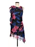 MNG Multi Color Blue Cocktail Dress Size 6 - photo 1
