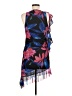 MNG Multi Color Blue Cocktail Dress Size 6 - photo 2