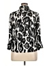 Eclair 100% Polyester Animal Print Silver 3/4 Sleeve Blouse Size XL - photo 2