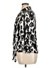 Eclair 100% Polyester Animal Print Silver 3/4 Sleeve Blouse Size XL - photo 5