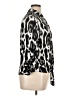 Eclair 100% Polyester Animal Print Silver 3/4 Sleeve Blouse Size XL - photo 4