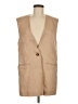 Zara Tan Sleeveless Button-Down Shirt Size XS - photo 1