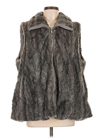 Catherine Malandrino Faux Fur Vest (view 1)