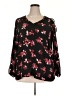 Roz & Ali 100% Polyester Black 3/4 Sleeve Blouse Size 2X - photo 1